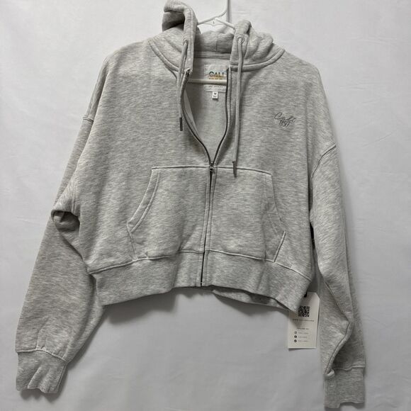 CALI 1850 Women’s Cropped Hoodie & Jogger Sweatsuit Set  Size M - Picture 4 of 16